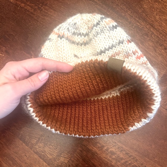 Handknit Double Brim Beanie - Picture 3 of 4